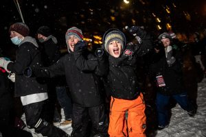 The Empire State Winter Games held its Opening Ceremony on Mirror Lake in Lake Placid, N.Y., on Thursday, February 3, 2022. (Photo by Todd Michalek)