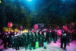 The Empire State Winter Games held its Opening Ceremony on Mirror Lake in Lake Placid, N.Y., on Thursday, February 3, 2022. (Photo by Todd Michalek)