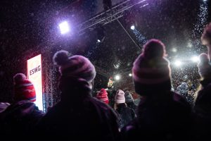 The Empire State Winter Games held its Opening Ceremony on Mirror Lake in Lake Placid, N.Y., on Thursday, February 3, 2022. (Photo by Todd Michalek)