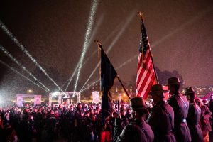 The Empire State Winter Games held its Opening Ceremony on Mirror Lake in Lake Placid, N.Y., on Thursday, February 3, 2022. (Photo by Todd Michalek)