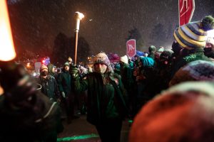 The Empire State Winter Games held its Opening Ceremony on Mirror Lake in Lake Placid, N.Y., on Thursday, February 3, 2022. (Photo by Todd Michalek)
