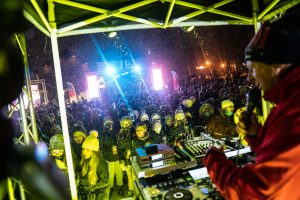 The Empire State Winter Games held its Opening Ceremony on Mirror Lake in Lake Placid, N.Y., on Thursday, February 3, 2022. (Photo by Todd Michalek)