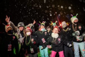 The Empire State Winter Games held its Opening Ceremony on Mirror Lake in Lake Placid, N.Y., on Thursday, February 3, 2022. (Photo by Todd Michalek)