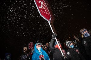 The Empire State Winter Games held its Opening Ceremony on Mirror Lake in Lake Placid, N.Y., on Thursday, February 3, 2022. (Photo by Todd Michalek)